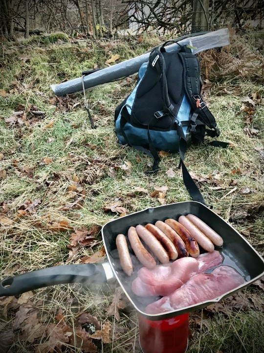 Grayling fishers' lunch - JC from Abergavenny